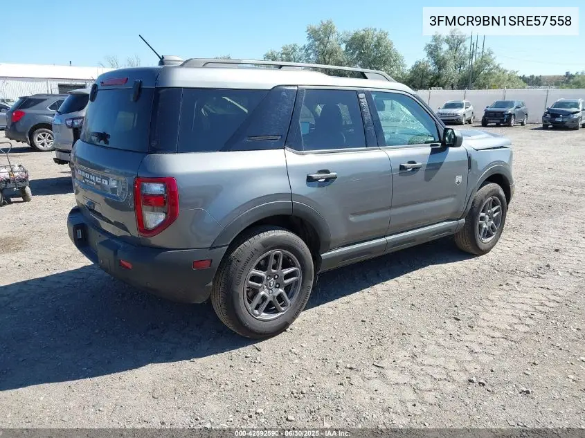 2025 Ford Bronco Sport Big Bend VIN: 3FMCR9BN1SRE57558 Lot: 42592590