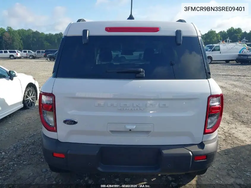 2025 Ford Bronco Sport Big Bend VIN: 3FMCR9BN3SRE09401 Lot: 42641991