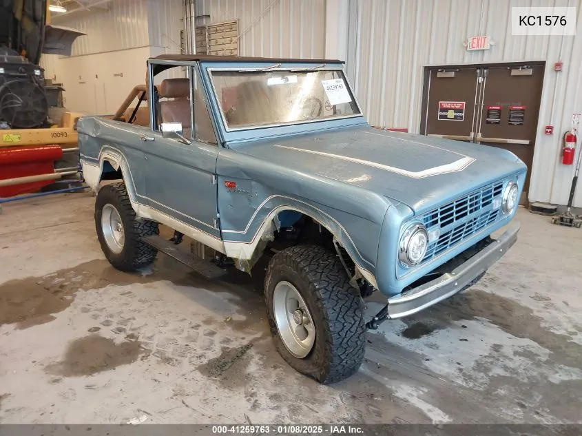 1969 Ford Bronco VIN: KC1576 Lot: 41259763