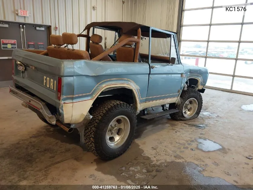 1969 Ford Bronco VIN: KC1576 Lot: 41259763