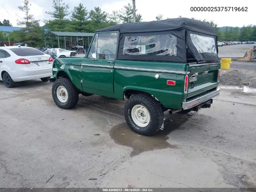 1973 Ford Bronco VIN: 00000025375719662 Lot: 42458213