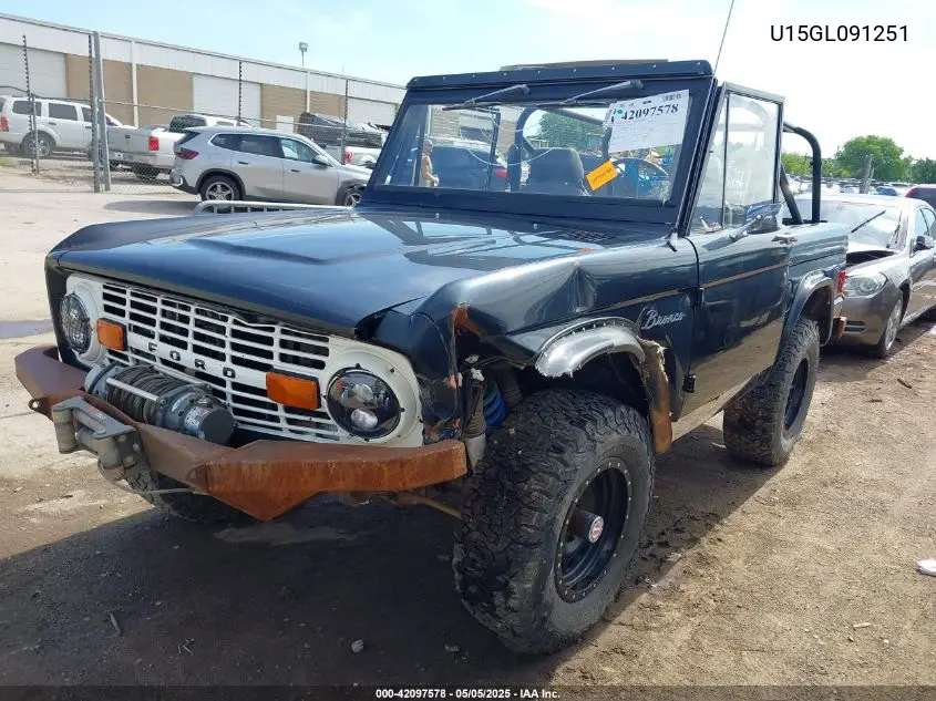 1977 Ford Bronco VIN: U15GL091251 Lot: 42097578
