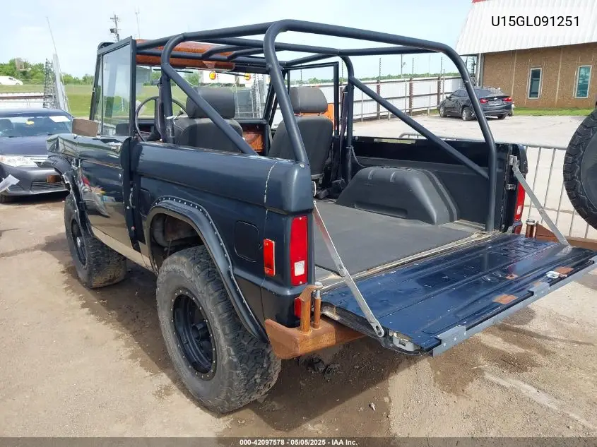 1977 Ford Bronco VIN: U15GL091251 Lot: 42097578