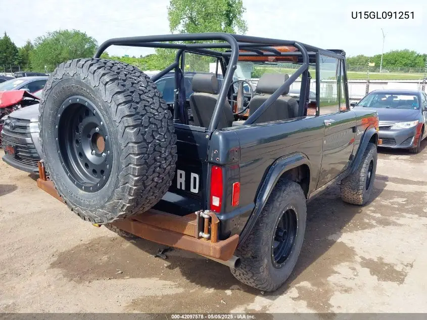 1977 Ford Bronco VIN: U15GL091251 Lot: 42097578
