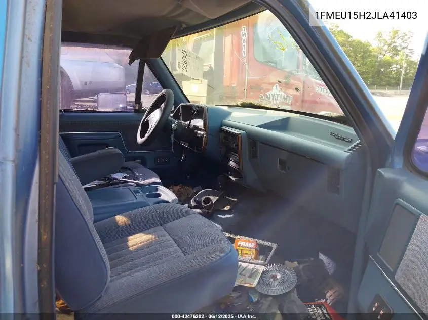 1988 Ford Bronco U100 VIN: 1FMEU15H2JLA41403 Lot: 42476202