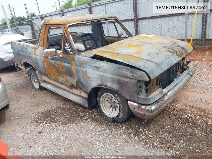1990 Ford Bronco U100 VIN: 1FMEU15H8LLA97462 Lot: 42460887