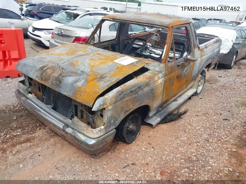 1990 Ford Bronco U100 VIN: 1FMEU15H8LLA97462 Lot: 42460887