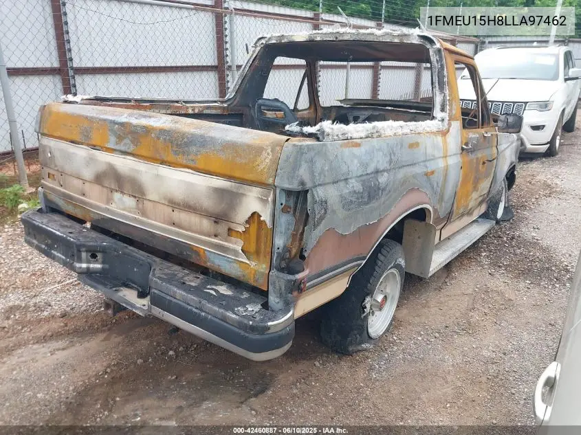 1990 Ford Bronco U100 VIN: 1FMEU15H8LLA97462 Lot: 42460887