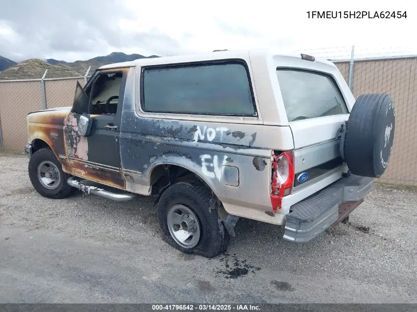 1993 Ford Bronco U100 VIN: 1FMEU15H2PLA62454 Lot: 41796542