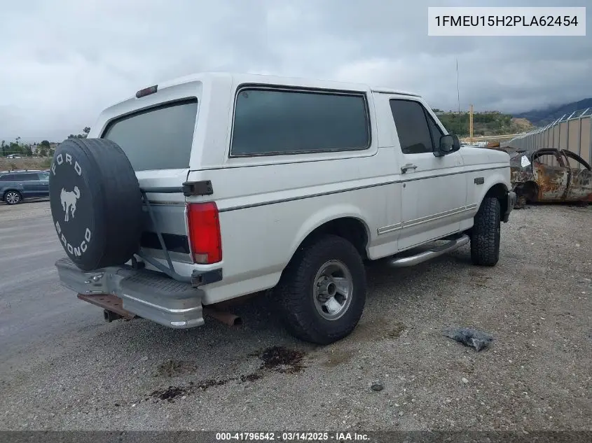 1993 Ford Bronco U100 VIN: 1FMEU15H2PLA62454 Lot: 41796542
