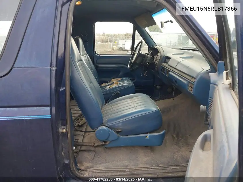 1994 Ford Bronco U100 VIN: 1FMEU15N6RLB17366 Lot: 41782283