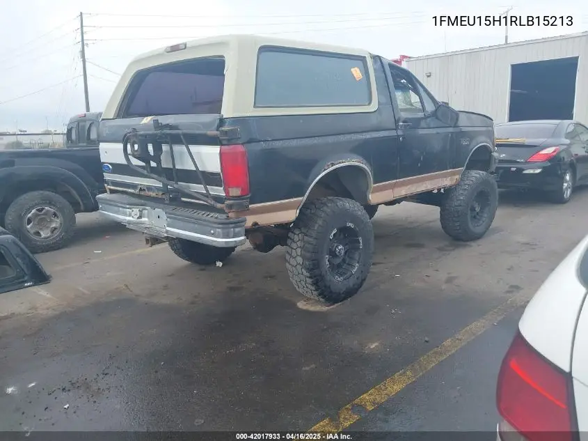 1994 Ford Bronco U100 VIN: 1FMEU15H1RLB15213 Lot: 42017933