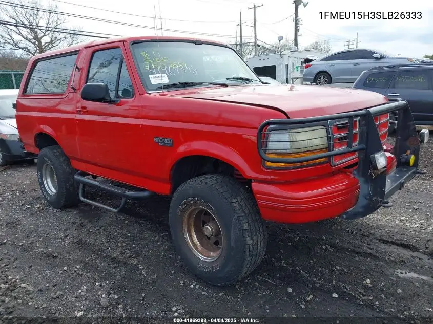 1995 Ford Bronco U100 VIN: 1FMEU15H3SLB26333 Lot: 41969398