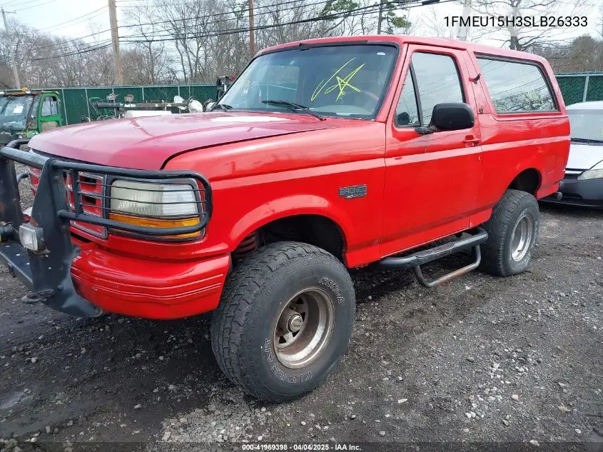 1995 Ford Bronco U100 VIN: 1FMEU15H3SLB26333 Lot: 41969398