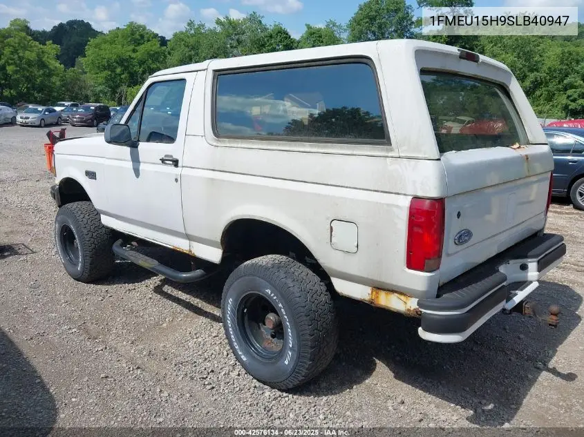 1995 Ford Bronco U100 VIN: 1FMEU15H9SLB40947 Lot: 42576134