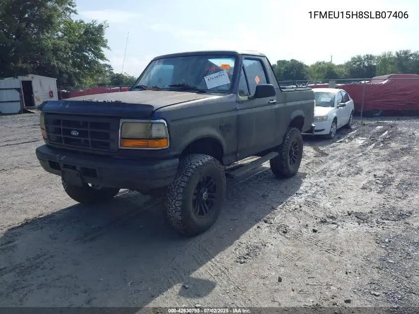 1995 Ford Bronco U100 VIN: 1FMEU15H8SLB07406 Lot: 42630795