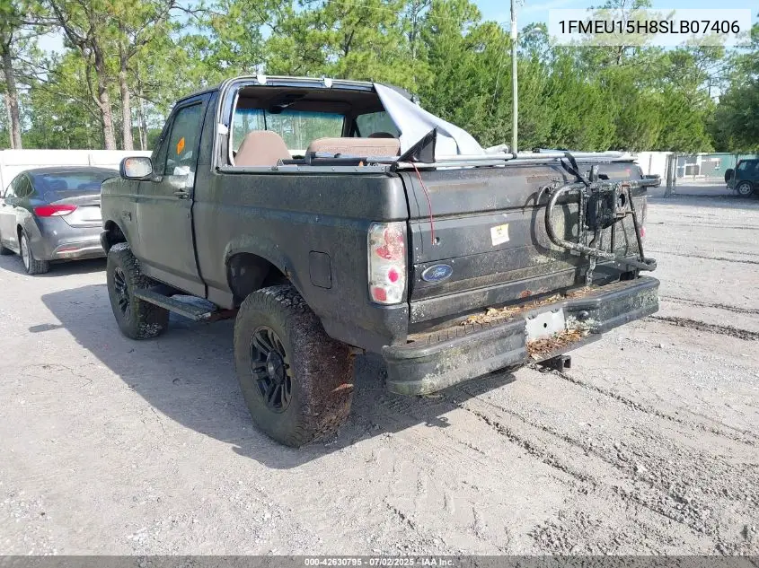1995 Ford Bronco U100 VIN: 1FMEU15H8SLB07406 Lot: 42630795