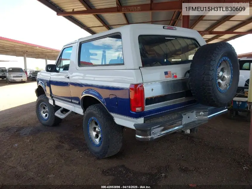 1996 Ford Bronco U100 VIN: 1FMEU15H3TLB30609 Lot: 42053896