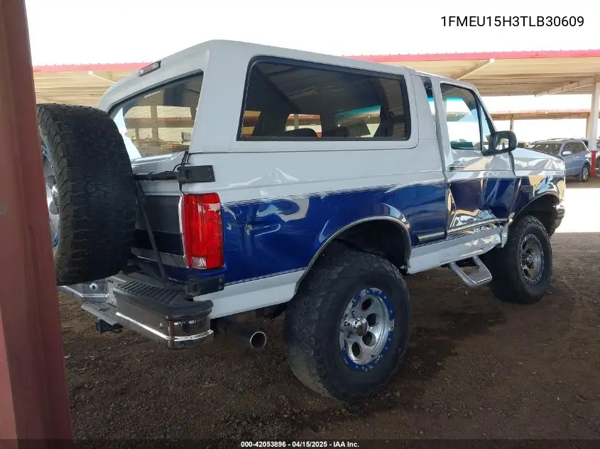 1996 Ford Bronco U100 VIN: 1FMEU15H3TLB30609 Lot: 42053896