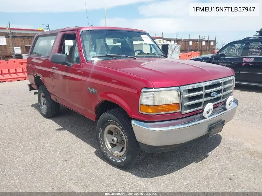 1996 Ford Bronco U100 VIN: 1FMEU15N7TLB57947 Lot: 42500201