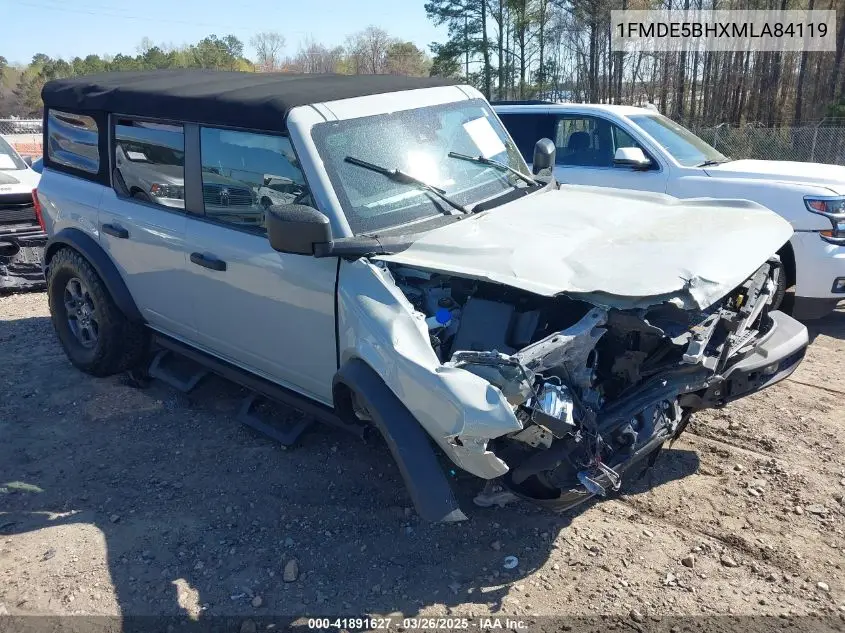 2021 Ford Bronco Big Bend VIN: 1FMDE5BHXMLA84119 Lot: 41891627