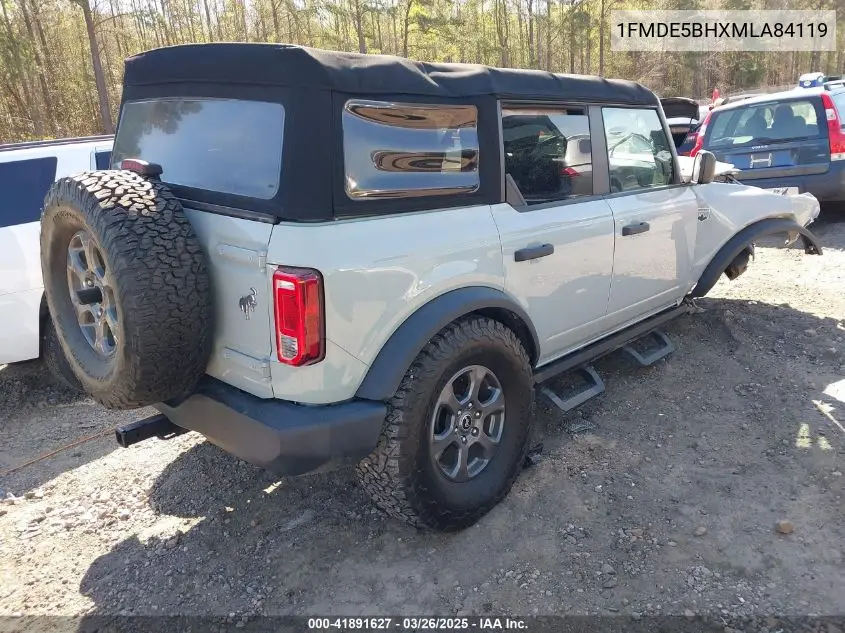2021 Ford Bronco Big Bend VIN: 1FMDE5BHXMLA84119 Lot: 41891627