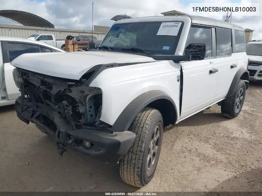 2022 Ford Bronco Big Bend VIN: 1FMDE5BH0NLB10003 Lot: 42529599