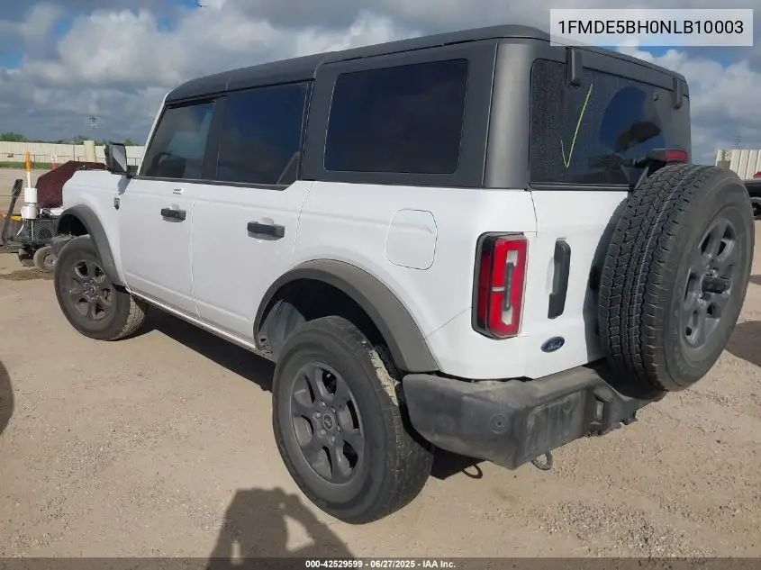 2022 Ford Bronco Big Bend VIN: 1FMDE5BH0NLB10003 Lot: 42529599