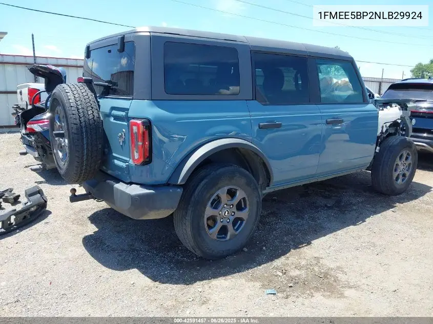2022 Ford Bronco Big Bend VIN: 1FMEE5BP2NLB29924 Lot: 42591457