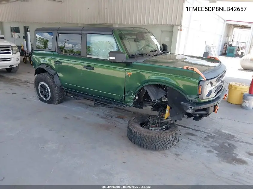 2022 Ford Bronco Badlands VIN: 1FMEE5DP8NLB42657 Lot: 42594780