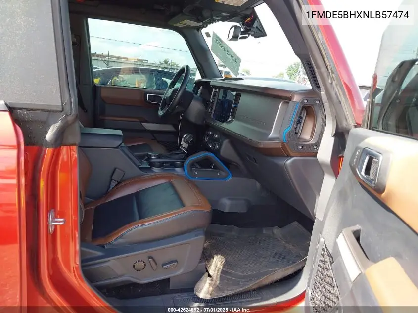 2022 Ford Bronco Outer Banks VIN: 1FMDE5BHXNLB57474 Lot: 42624892