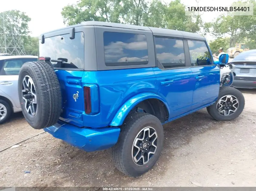 2022 Ford Bronco Outer Banks VIN: 1FMDE5DH5NLB54401 Lot: 42748570