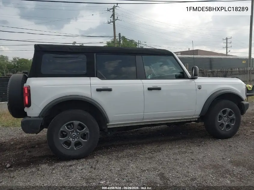 2023 Ford Bronco Big Bend VIN: 1FMDE5BHXPLC18289 Lot: 42567638
