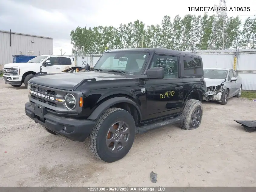 2024 Ford Bronco VIN: 1FMDE7AH4RLA10635 Lot: 12291398
