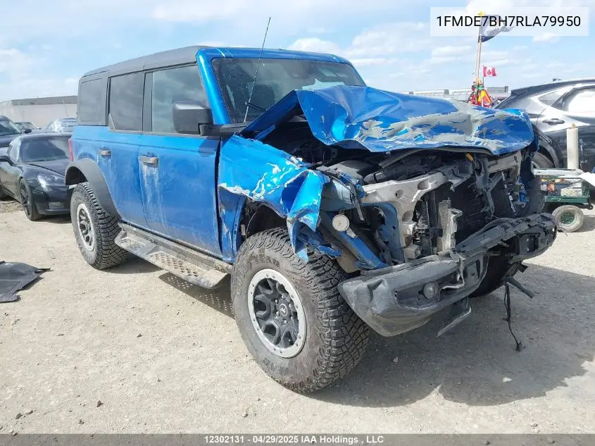 2024 Ford Bronco Big Bend VIN: 1FMDE7BH7RLA79950 Lot: 12302131X