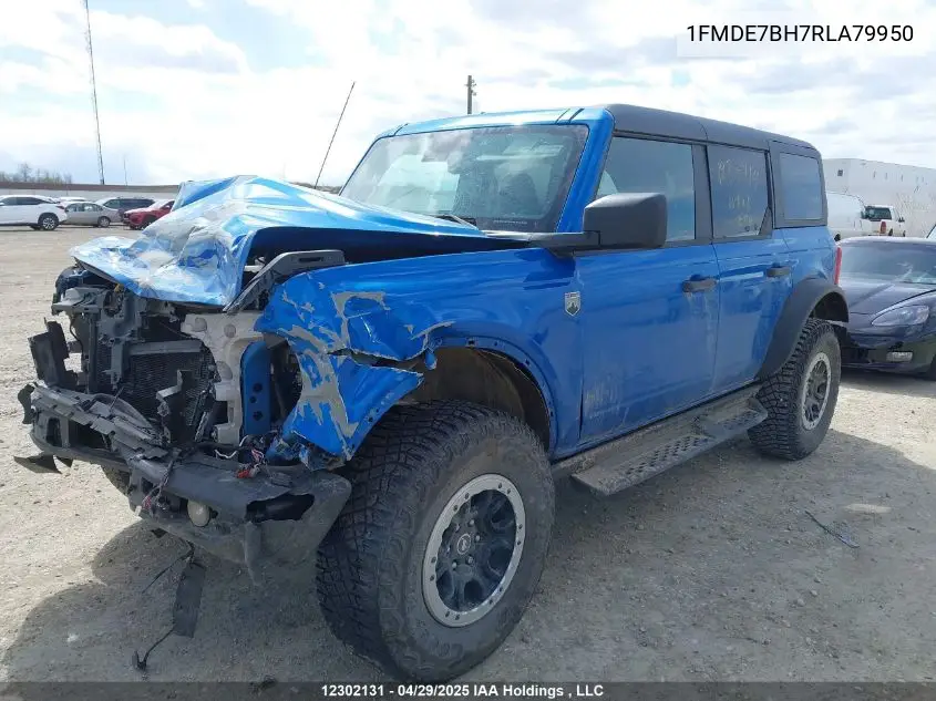 2024 Ford Bronco Big Bend VIN: 1FMDE7BH7RLA79950 Lot: 12302131X