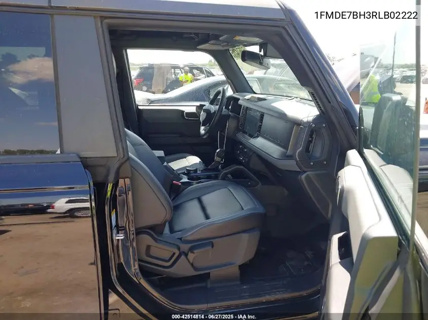 2024 Ford Bronco Big Bend VIN: 1FMDE7BH3RLB02222 Lot: 42514814