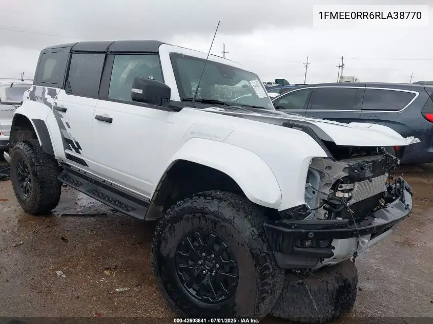 2024 Ford Bronco Raptor VIN: 1FMEE0RR6RLA38770 Lot: 42608841