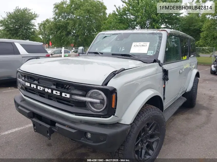 2024 Ford Bronco Outer Banks VIN: 1FMDE8BH0RLB42814 Lot: 42611863