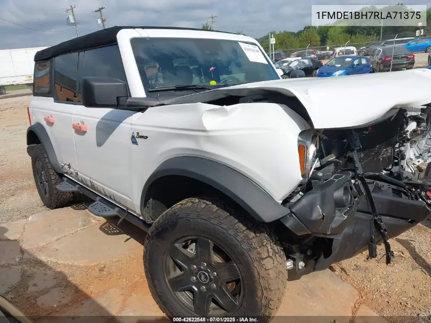 2024 Ford Bronco Black Diamond VIN: 1FMDE1BH7RLA71375 Lot: 42622548