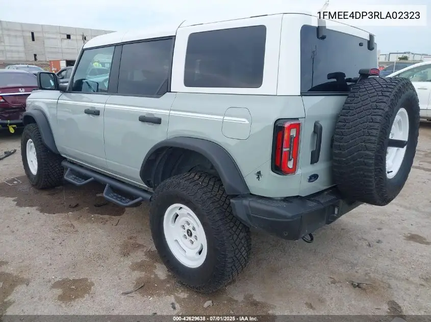 2024 Ford Bronco Heritage Edition VIN: 1FMEE4DP3RLA02323 Lot: 42629638
