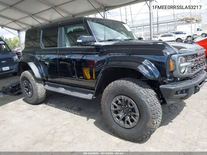 2025 Ford Bronco Raptor VIN: 1FMEE0RR5SLA53217 Lot: 42249353