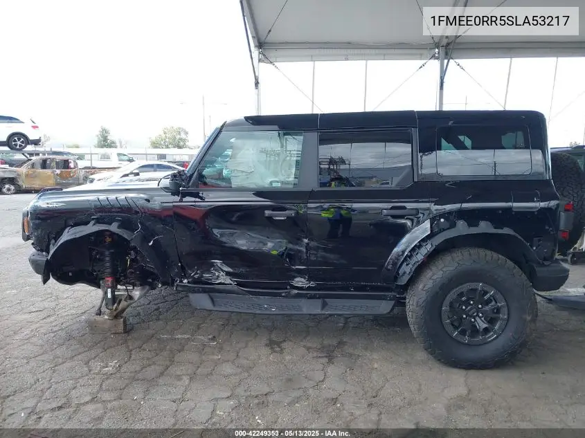 2025 Ford Bronco Raptor VIN: 1FMEE0RR5SLA53217 Lot: 42249353
