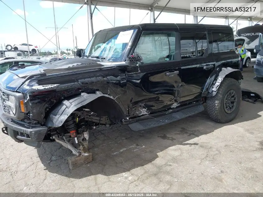 2025 Ford Bronco Raptor VIN: 1FMEE0RR5SLA53217 Lot: 42249353
