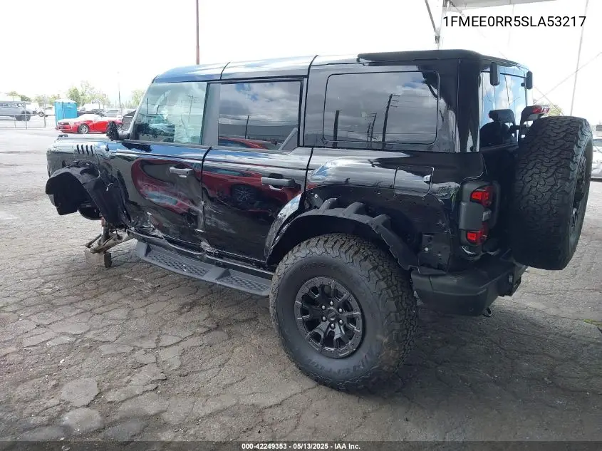 2025 Ford Bronco Raptor VIN: 1FMEE0RR5SLA53217 Lot: 42249353