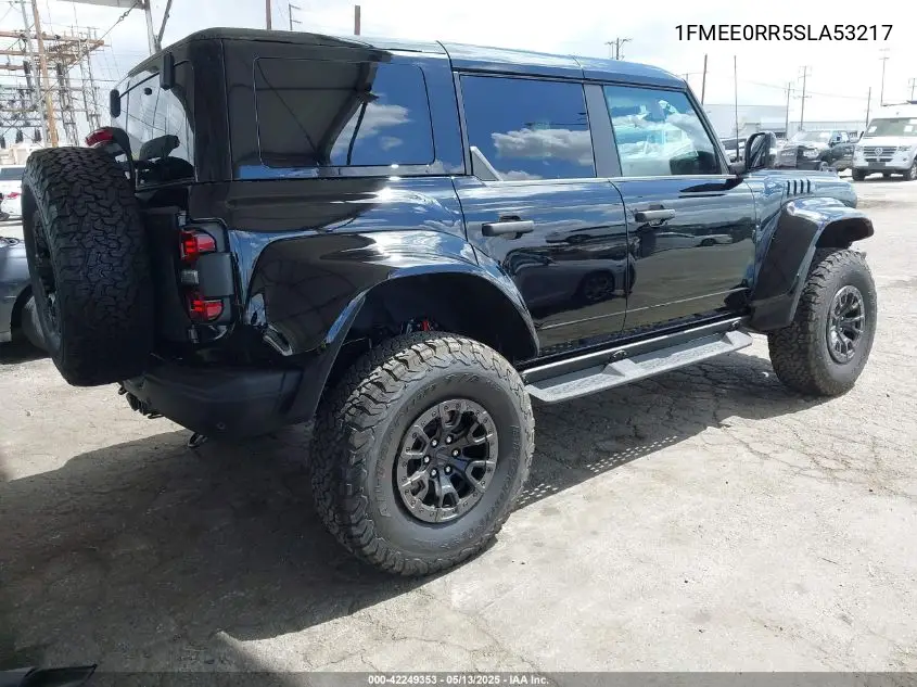 2025 Ford Bronco Raptor VIN: 1FMEE0RR5SLA53217 Lot: 42249353