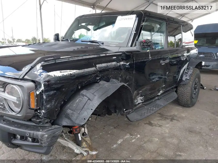 2025 Ford Bronco Raptor VIN: 1FMEE0RR5SLA53217 Lot: 42249353