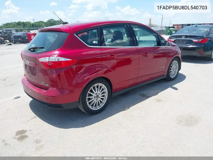 2013 Ford C-Max Hybrid Sel VIN: 1FADP5BU8DL540703 Lot: 42573372