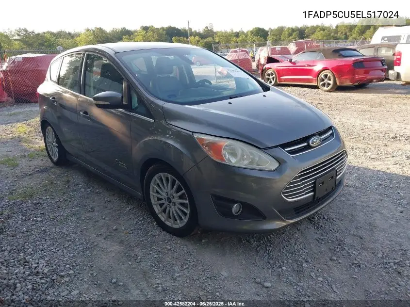 2014 Ford C-Max Energi Sel VIN: 1FADP5CU5EL517024 Lot: 42582204