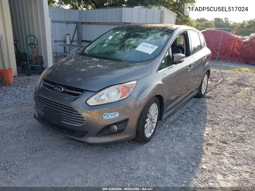 2014 Ford C-Max Energi Sel VIN: 1FADP5CU5EL517024 Lot: 42582204